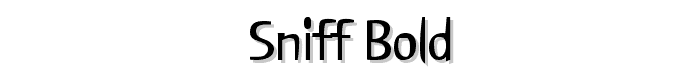 Sniff Bold font